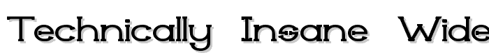 Technically Insane Widesemibold font
